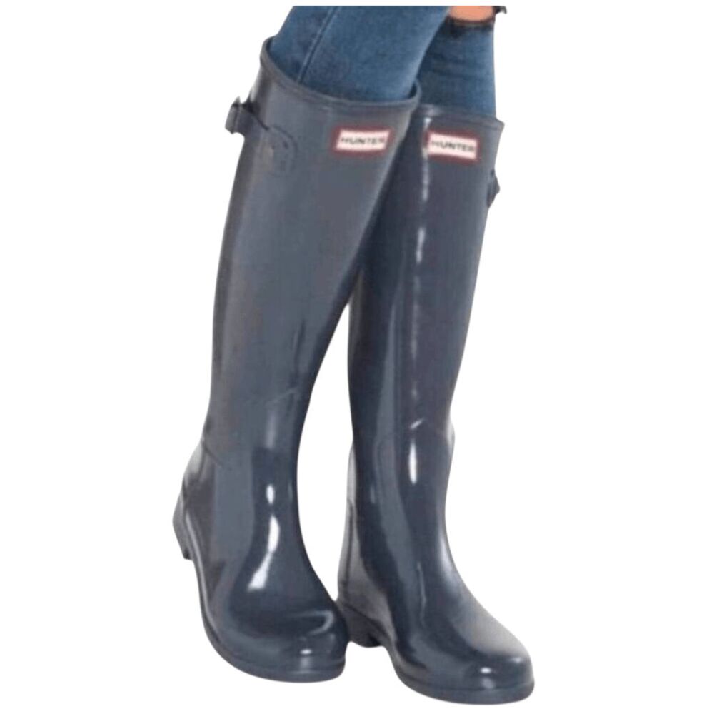 HUNTER Original Tall Gloss Rain Boot Size 6